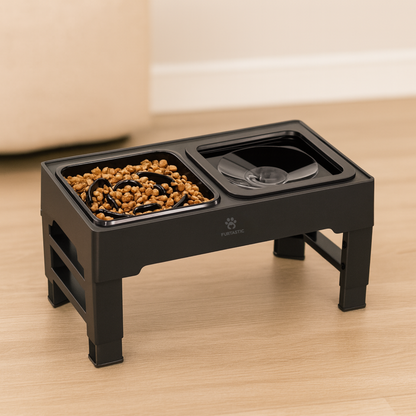 Verhoogde Voerbak en Drinkbak voor Honden - Anti-schrok en Anti-lek functie