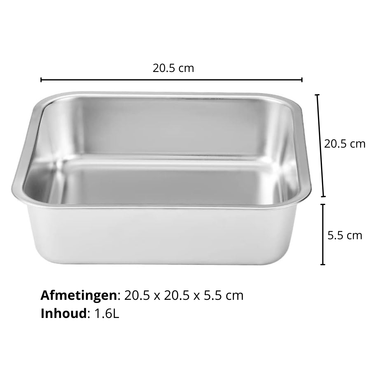 Verhoogde Voerbak en Drinkbak Hond - 2x RVS bak