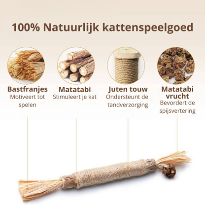 Matatabi stokjes voor katten - Sterker effect dan kattenkruid