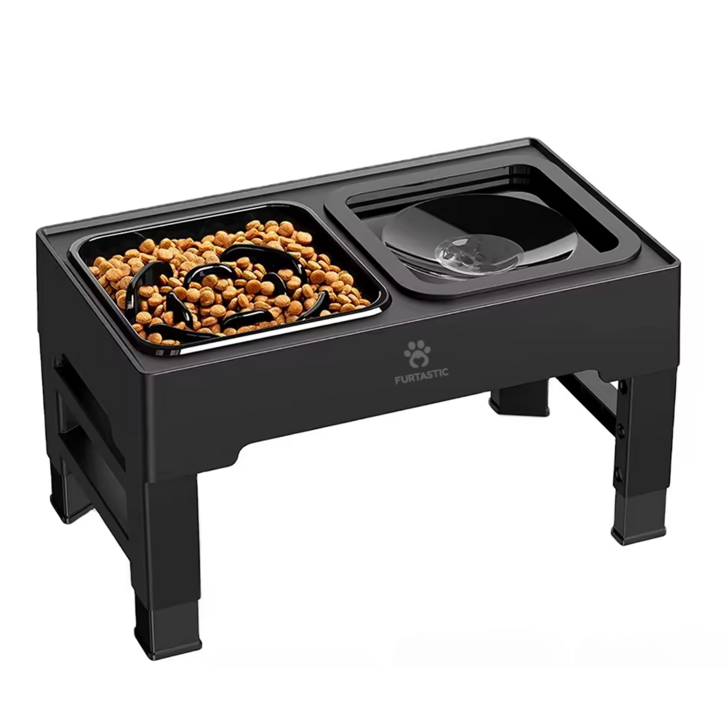 Verhoogde Voerbak en Drinkbak voor Honden - Anti-schrok en Anti-lek functie